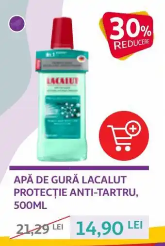 Auchan lacalut apă de gură protecție anti-tartru 500ml Ofertă