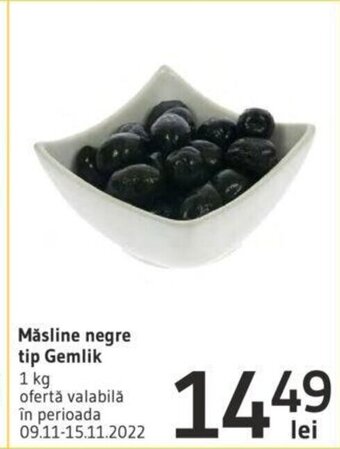 Supeco măsline negre tip gemlik 1kg Ofertă