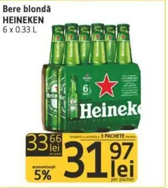 Supeco heineken bere blondă 6x0.33l Ofertă