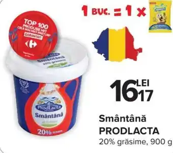 Carrefour Market prodlacta smăntănă 20% grăsime 900g Ofertă