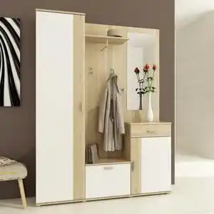 Favi Mobilier hol amalia, stejar sonoma/alb, 144x29x188 cm Ofertă