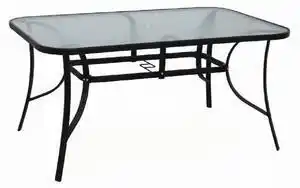 Favi Masa de gradina din sticla securizata paster, 150x70x90 cm Ofertă