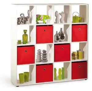 Favi Corp biblioteca organizator caboto 16, alb, 139x33x144 cm Ofertă