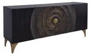 Bufet din lemn masiv de mango golden 177 cm