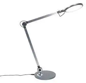 Lampă de masă de design gri, inclusiv led cu încărcător wireless - don