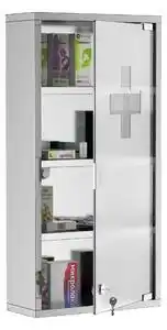 Favi Homcom, dulap medicamente cu 4 rafturi, 30x12x60cm | aosom ro Ofertă