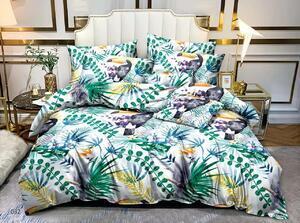 Favi Lenjerie de pat din microfibra verde, parrot and toucan Ofertă