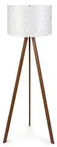 Favi Lampadar ayd-1671, mdf/tesatura pvc, maro/alb cu buline argintii, 38x1 Ofertă