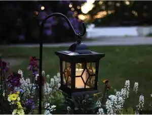 Felinar solar led star trading light, înălțime 14,5 cm