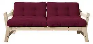 Canapea variabilă karup design step natural/light bordeaux
