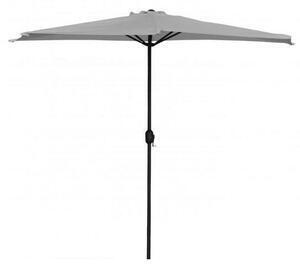 Favi Umbrela balcon/terasa, semirotunda, gri, 270 cm Ofertă
