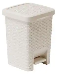 Favi Coș cu pedale pentru baie addis rattan pedal bin calico, 6 l, crem Ofertă