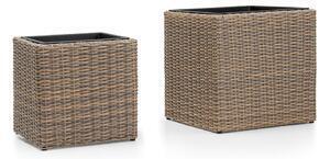 Favi Set ghivece de grădină bonami essentials natural, gri Ofertă