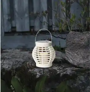 Favi Felinar solar adecvat pentru exterior led star trading rustic, alb, înălțime 16 cm Ofertă