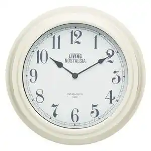 Favi Ceas de perete kitchen craft living nostalgia cream, ⌀ 25,5 cm Ofertă