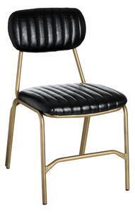 Favi Set 2 scaune din metal si piele 51 x 55 x 72 cm Ofertă