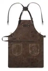 Favi Sort din piele pentru gratar premium feuermeister antique coniac xl 100 x 80 cm 8701010303 cu bretele incrucisate Ofertă