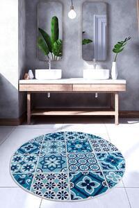 Favi Covoras baie ceramic djt, 100 cm, forma rotunda, tapiterie micro polia Ofertă