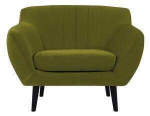 Favi Fotoliu cu tapițerie din catifea mazzin sofas toscane, verde Ofertă