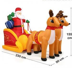 Favi Figurina gonflabila 3d, mos sanie reni, 230 cm, exterior, idecmren9215 Ofertă