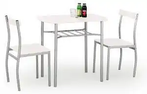 Favi Masa si scaune bucatarie albe lance Ofertă