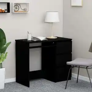 Favi Birou, negru, 90 x 45 x 76 cm, pal - v801374v Ofertă