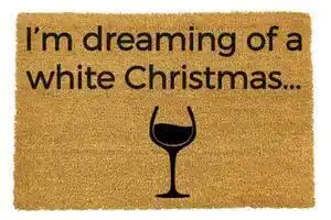 Covoraș intrare din fibre de cocos artsy doormats wine, 40 x 60 cm