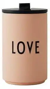 Favi Cană termos design letters love, 350 ml, bej Ofertă