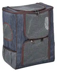 Favi Pawhut rucsac pentru caini si pisici 35x28.5x45 cm, albastru | aosom ro Ofertă