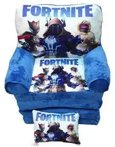 Favi Fotoliu din plus extensibil in 4 pliuri, fortnite, 150 cm, albastru - fpe-16 Ofertă