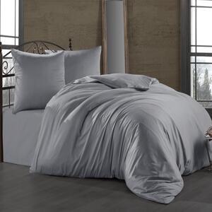 Favi Lenjerie de pat satin de lux 6 piese, class home collection, silver Ofertă