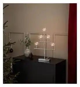 Favi Sfeșnic cu becuri markslöjd maestro, înălțime 59 cm, argintiu Ofertă