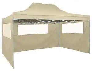Favi Cort pliabil cu 3 pereți, 3 x 4,5 m, crem Ofertă