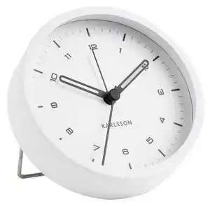 Favi Ceas cu alarmă karlsson tinge, ø 9 cm, alb Ofertă
