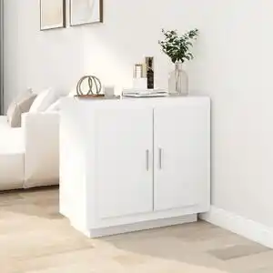 Favi Servantă, alb extralucios, 80x40x75 cm, lemn compozit Ofertă