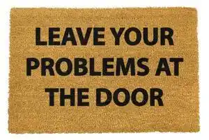 Favi Covoraș intrare din fibre de cocos artsy doormats no problems, 40 x 60 cm Ofertă