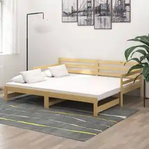 Favi Pat extensibil de zi, 2x(90x200) cm, lemn masiv de pin Ofertă