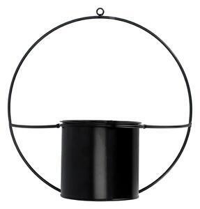 Favi Suport de perete pentru ghiveci esschert design planter, negru Ofertă