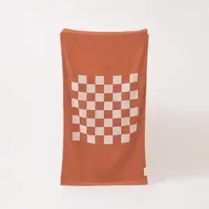 Favi Prosop de plajă din bumbac sunnylife luxe games, 175 x 90 cm, portocaliu Ofertă