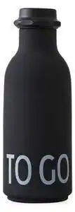 Sticlă pentru apă design letters to go, 500 ml, negru