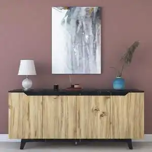 Favi Comoda gd102 - 1877, din pal melaminat, stejar, 180x45x79 cm Ofertă