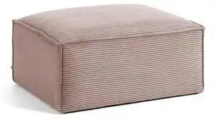 Favi Taburet din reiat kave home blok, roz Ofertă