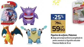 Carrefour Market Figurine de acțiune, Pokemon alege personajul preferat și pregătește-te pentru aventură cu figurinile articulate Battle de 10 Ofertă