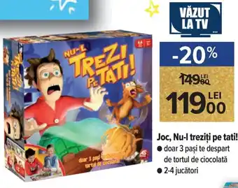 Joc, Nu-I treziți pe tati! doar 3 pași te despart de tortul de ciocolată, 2-4 jucători