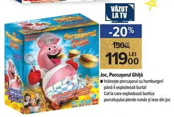 Carrefour Market Joc, Porcușorul Ghiță hrănește porcușorul cu hamburgeri pănă îî explodează burta! Cel la care explodează burtica Ofertă