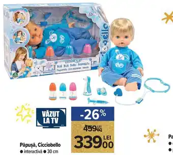 Păpușă, Cicciobello interactivă 30 cm