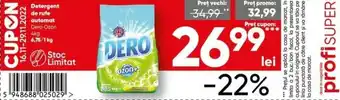 PROFI Dero Ozon Detergent de rufe automat 4 kg Ofertă