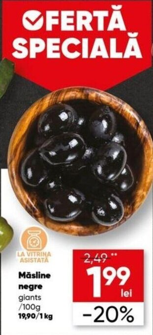 PROFI Măsline negre giants 100 g Ofertă