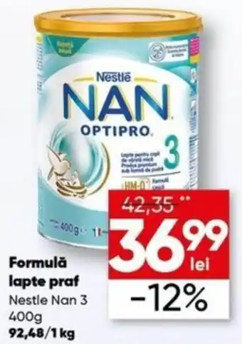 Nestle NAN 3 400 g Formulă lapte praf