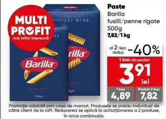 PROFI Barilla Paste penne/fusilli 500 g Ofertă